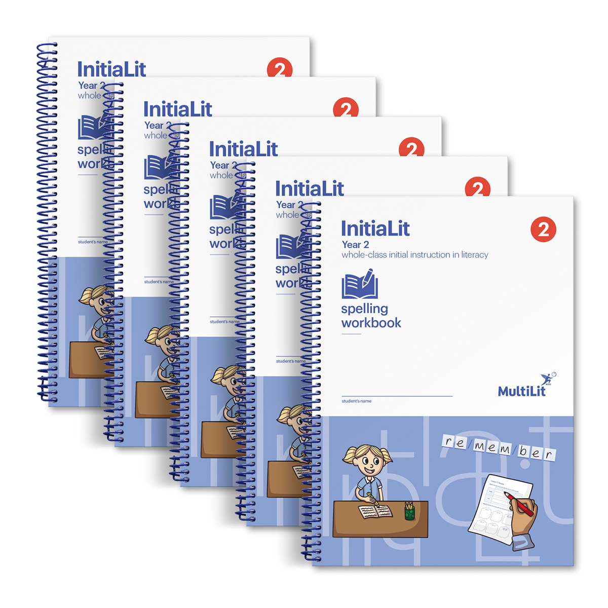 InitiaLit–1 Handwriting Workbook – NSW font (Pack of 5) - MultiLit