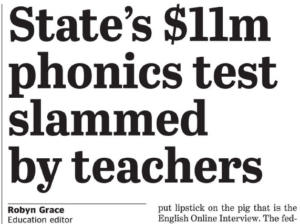 States $11m phonics test slammed by teachers