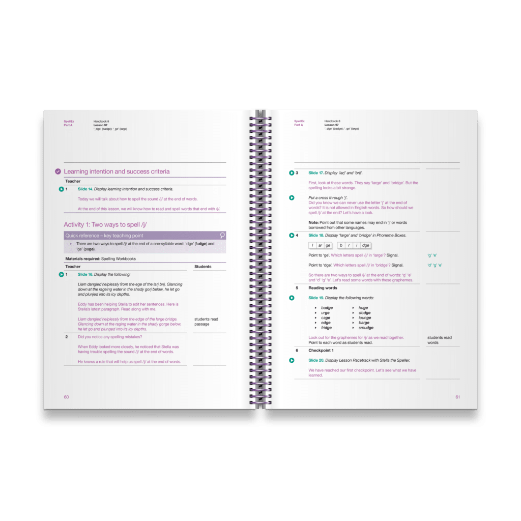 SpellEx Part A Handbook 8 - MultiLit