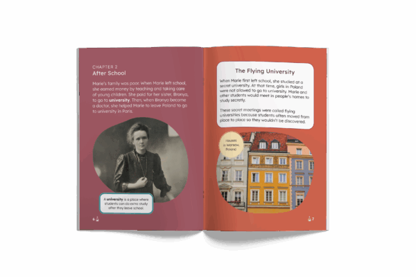 Marie Curie: A Brilliant Scientist (Mopoke Readers, Set 5) - Image 2